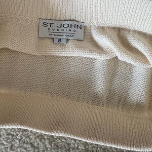 St. John Women's Cream Skirt